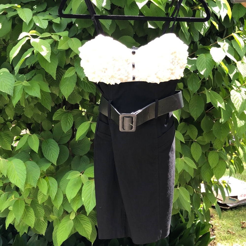 Joyce Leslie white and black dress